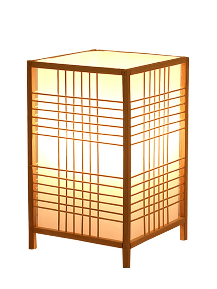 Woven Bamboo Bedside Lamp