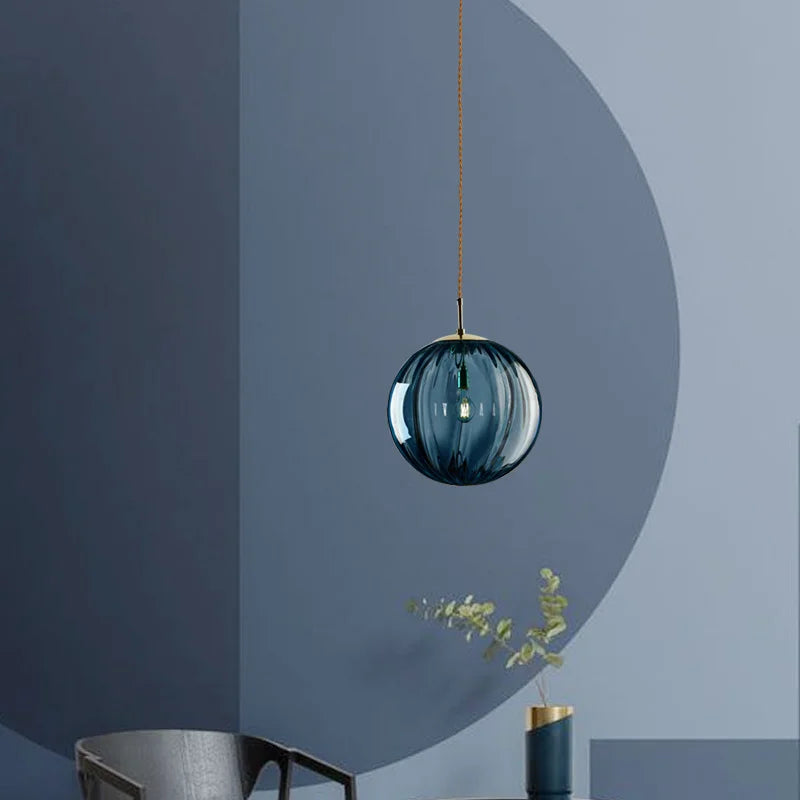 Modern Glass Globe Pendant Light