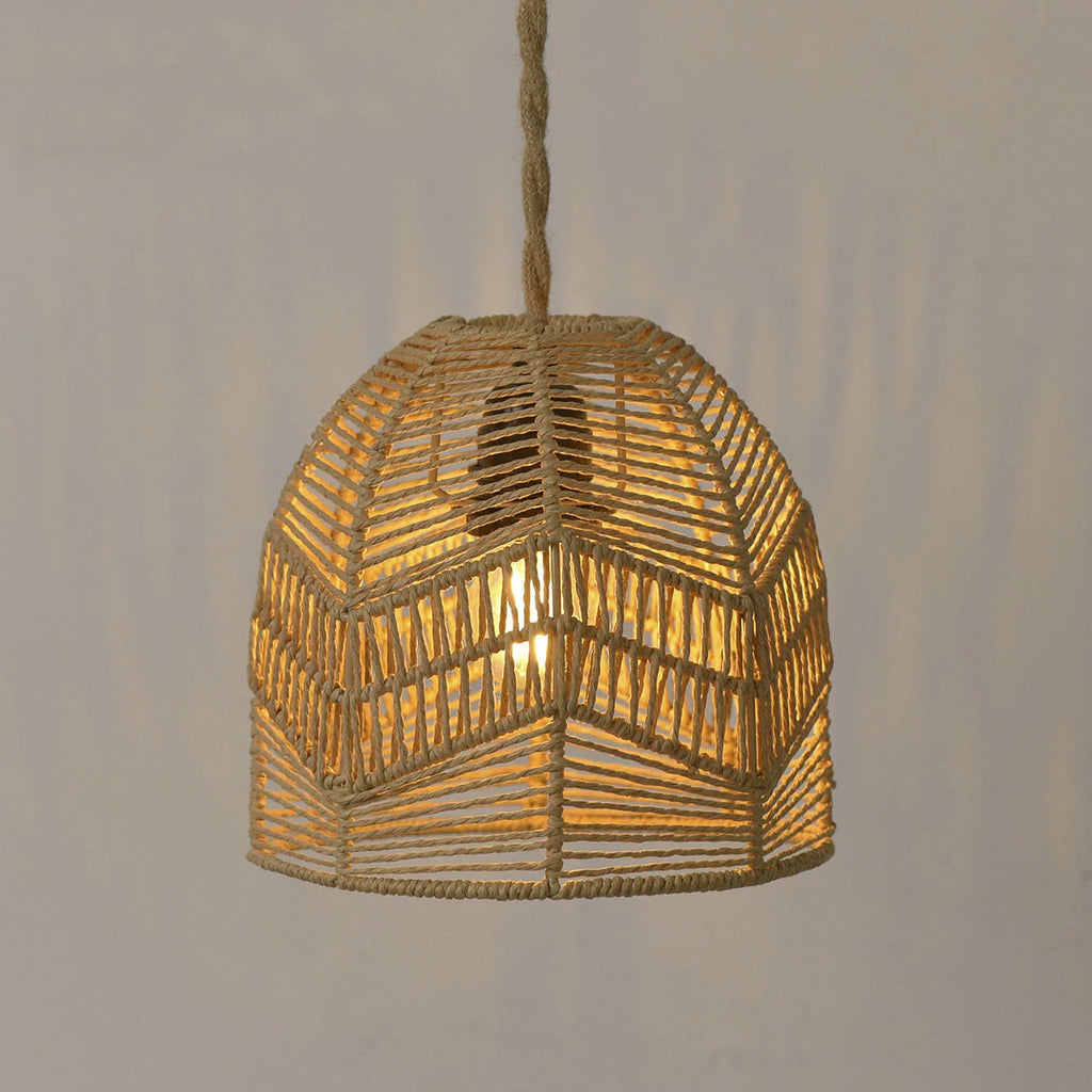 Handwoven Paper Rope Pendant Shade