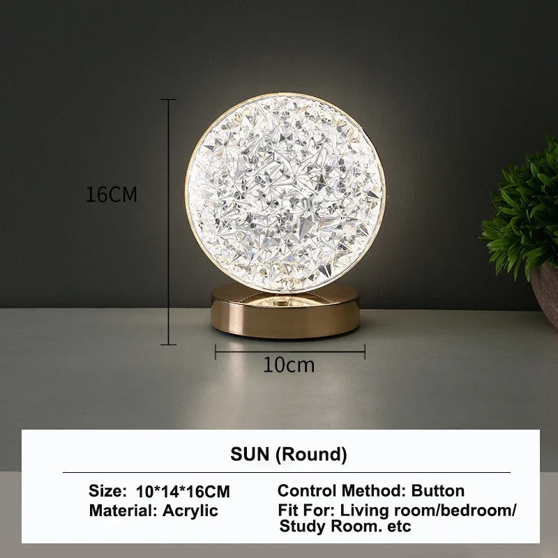 Stellora 3D Crystal LED Night Lamp