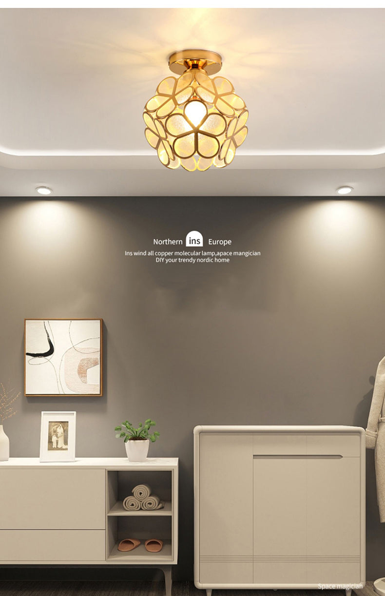 Retro Petal Flush Mount Ceiling Light