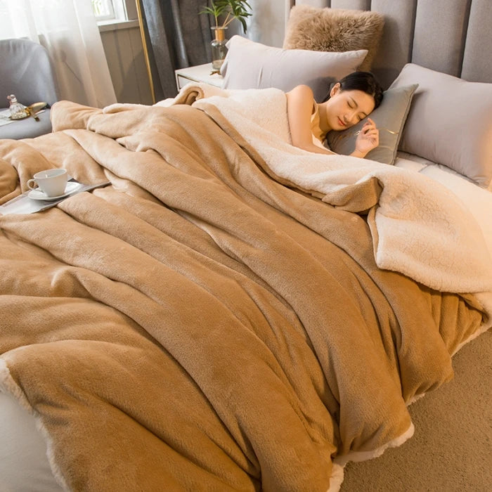 Cozy Double Sided Throw Blanket