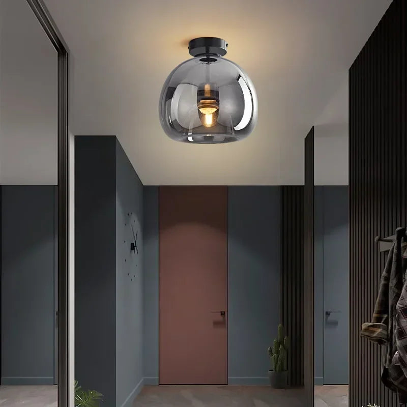 Nordic Glass Globe Ceiling Light