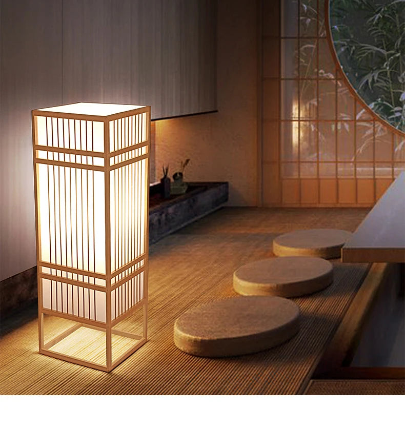 Woven Bamboo Bedside Lamp