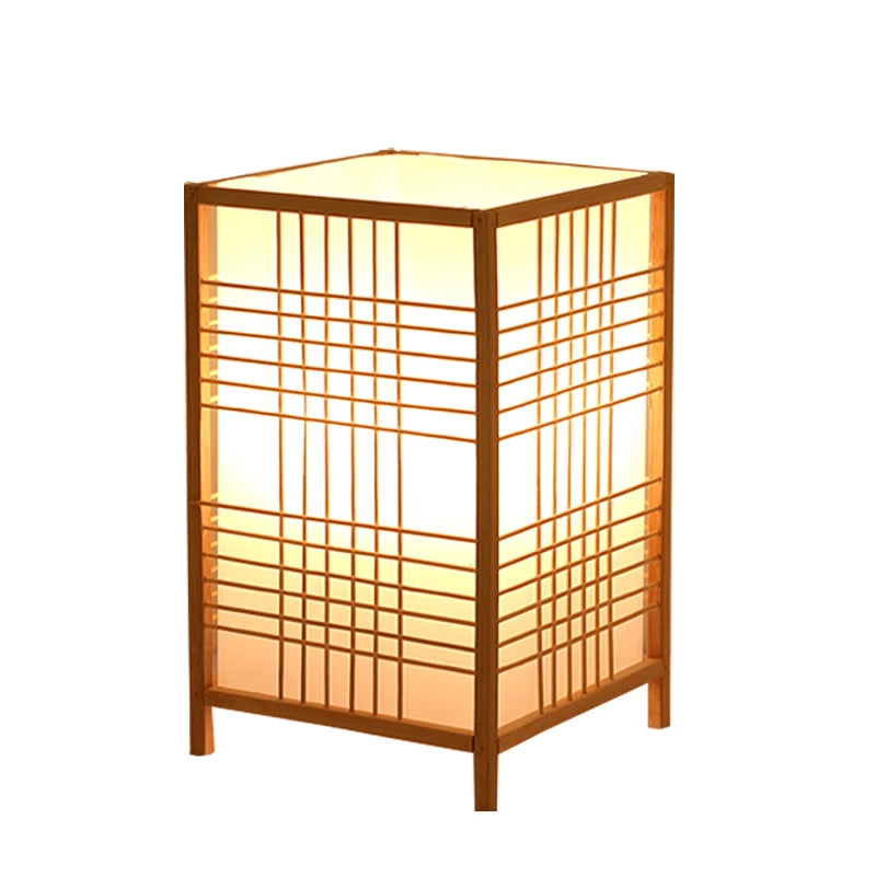Woven Bamboo Bedside Lamp