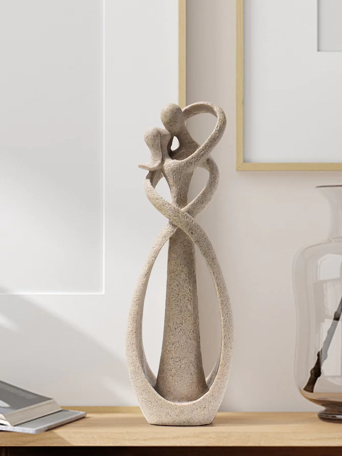 Embrace Abstract Couple Sculpture