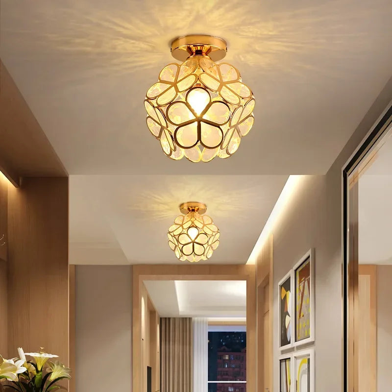 Retro Petal Flush Mount Ceiling Light
