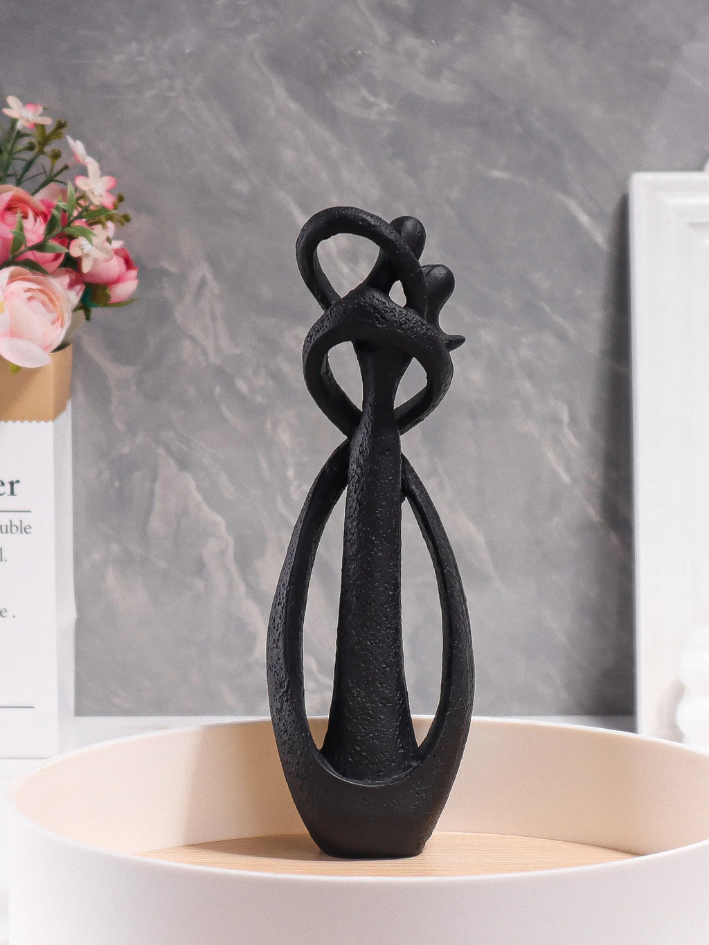 Embrace Abstract Couple Sculpture