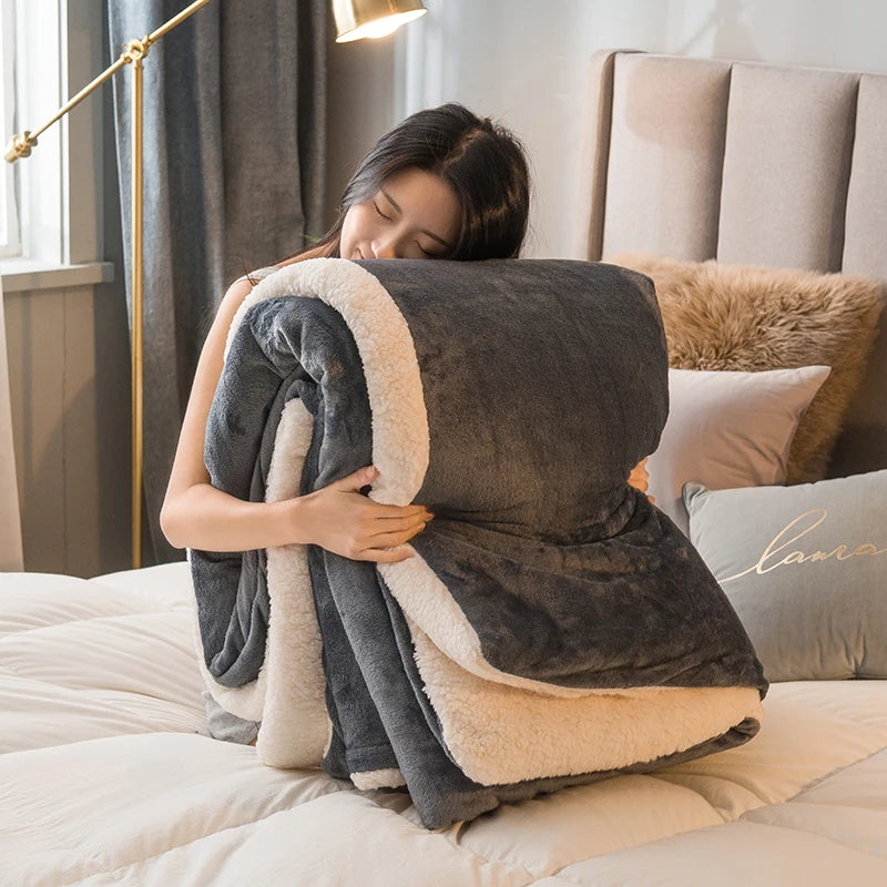 Cozy Double Sided Throw Blanket