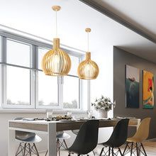 Natural Wood Pendant Light