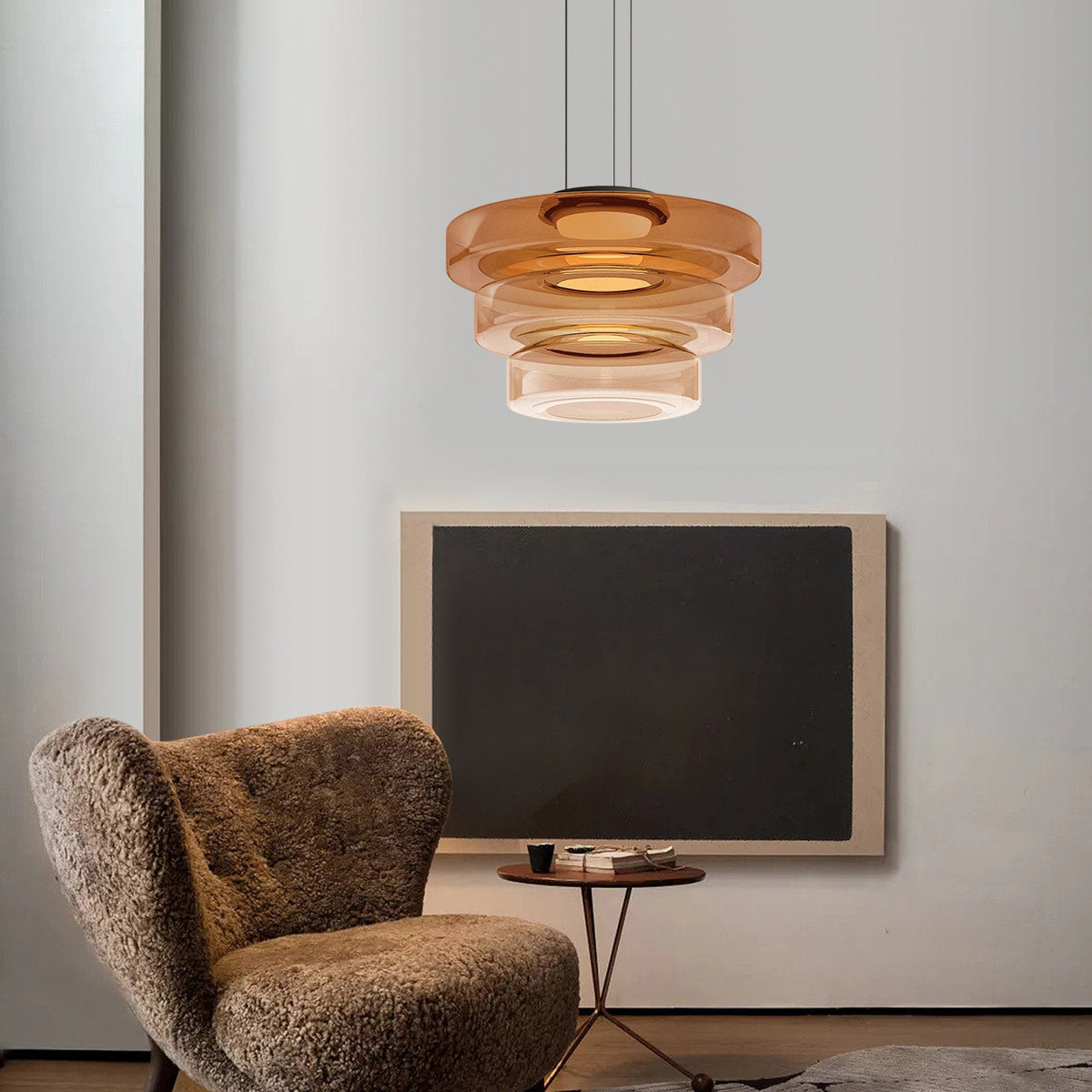 Bauhaus Tiered Glass Pendant Light