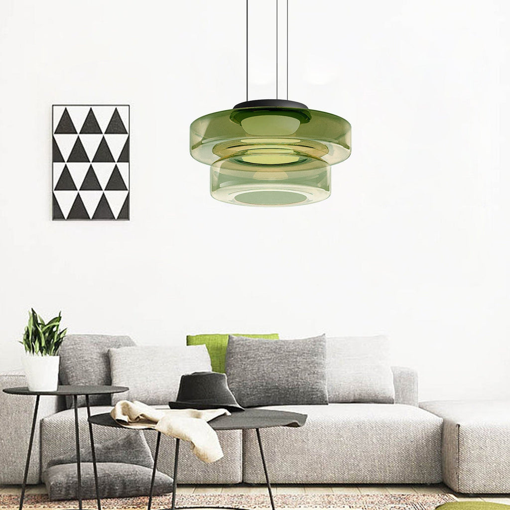 Bauhaus Tiered Glass Pendant Light