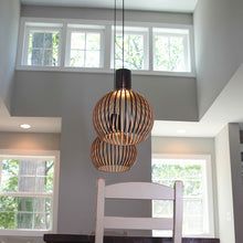 Natural Wood Pendant Light